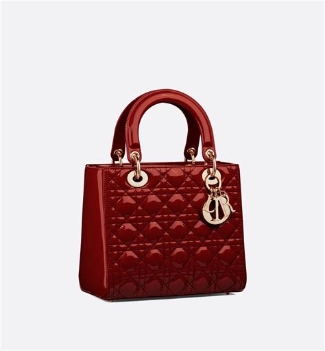 lady Dior bag red